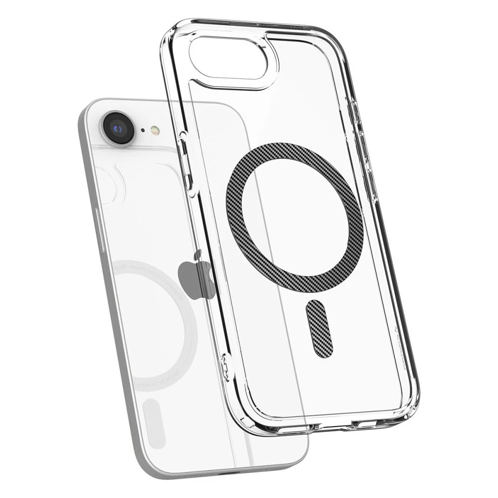 SPIGEN ULTRA HYBRID MAG MAGSAFE iPhone 16E készülékhez tok Carbon Fiber