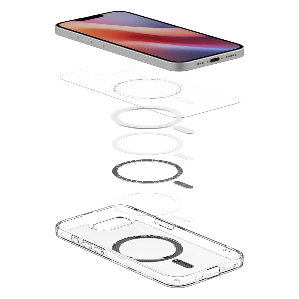 SPIGEN ULTRA HYBRID MAG MAGSAFE iPhone 16E készülékhez tok Carbon Fiber