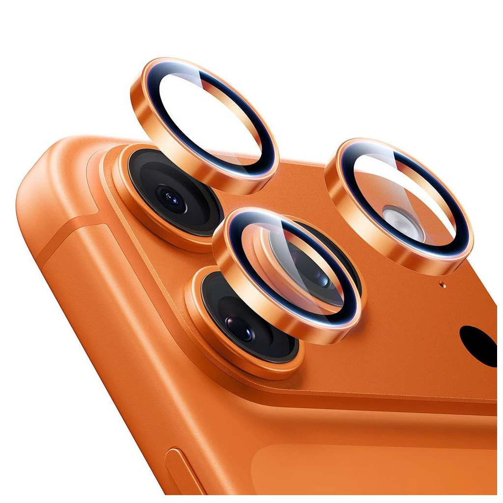 ESR ARMORITE kameravédő iPhone 14 Pro / Max / 15 Pro / Max / 16 Pro / Max / 17 Pro / Max készülékhez narancssárga