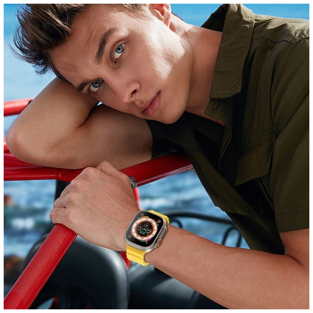 TECH-PROTECT ICONBAND PRO óra szíj Apple Watch 8/9/10/11/SE/ULTRA készülékhez (44/45/46/49 MM) Éjfélkék