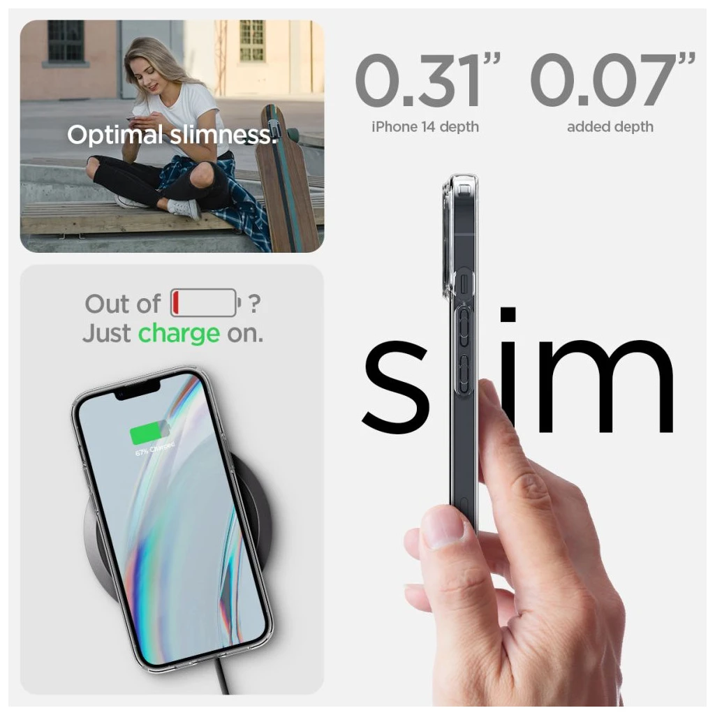 SPIGEN CRYSTAL PACK iPhone 14 Plus / 15 Plus készülékhez CRYSTAL CLEAR tok