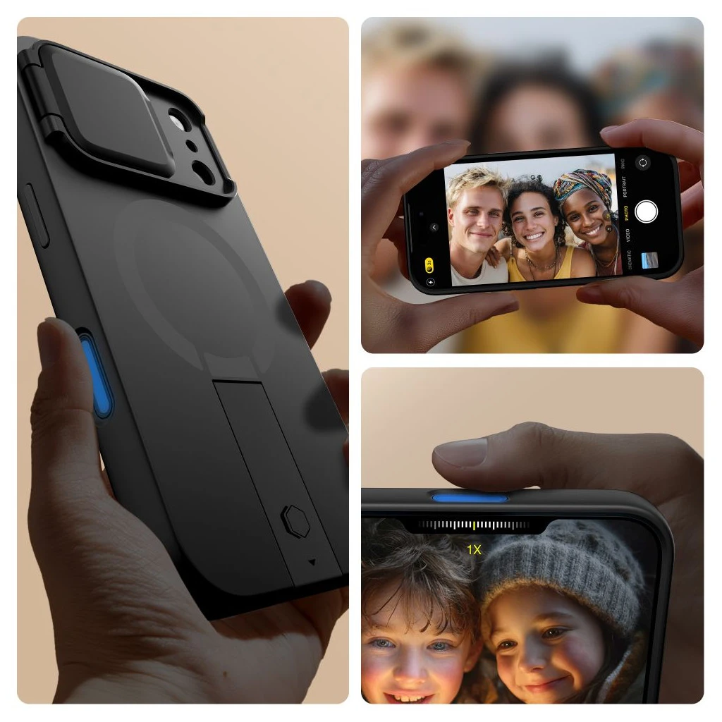 TECH-PROTECT KEVLAR AURA MAGSAFE védőtok iPhone 17 Pro készülékhez fekete