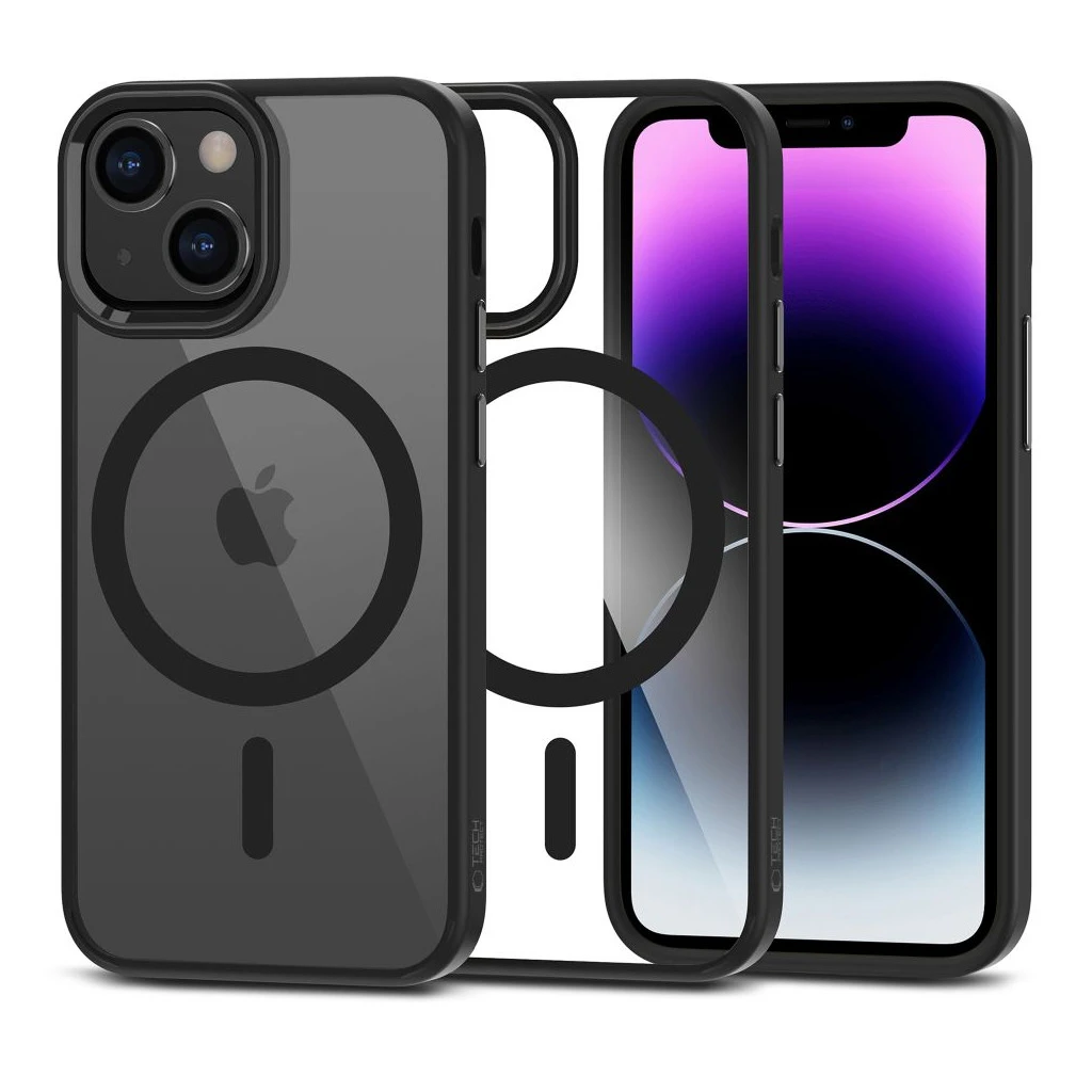 TECH-PROTECT MAGMAT MAGSAFE iPhone 12 Mini / 13 Mini készülékhez tok fekete/átlátszó