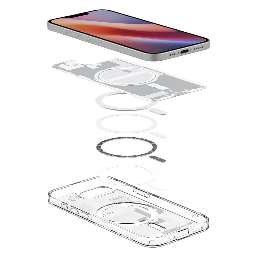 SPIGEN ULTRA HYBRID MAG MAGSAFE iPhone 16E készülékhez Zero One tok fehér