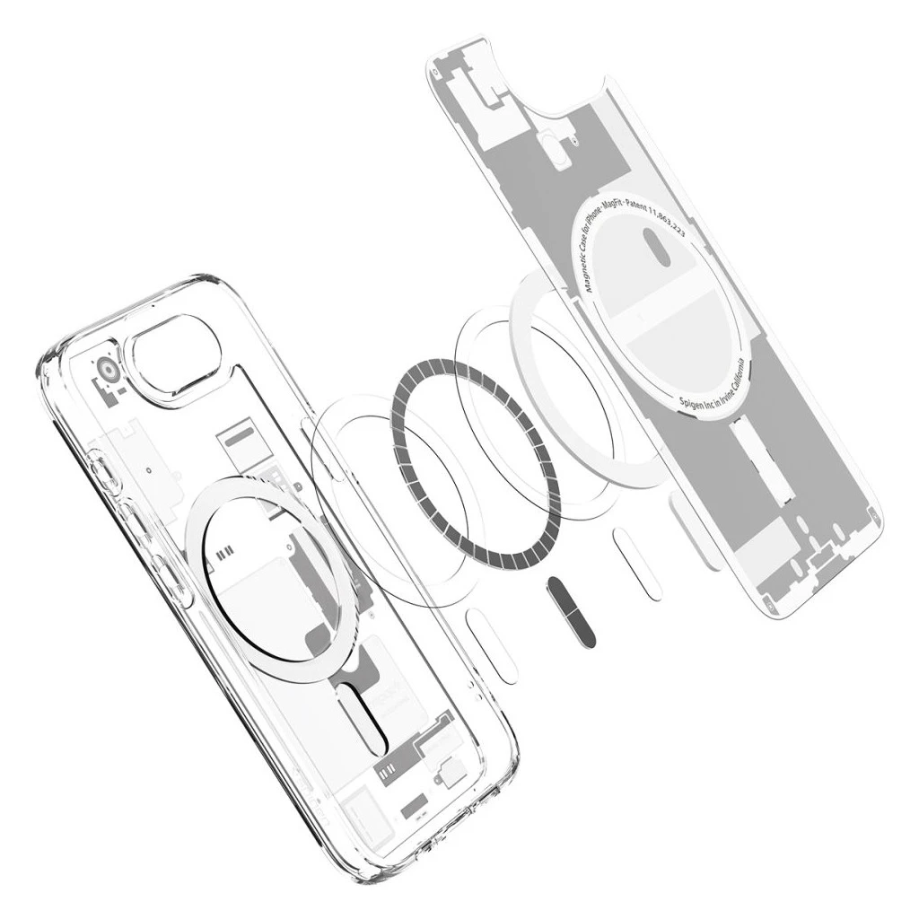 SPIGEN ULTRA HYBRID MAG MAGSAFE iPhone 16E készülékhez Zero One tok fehér