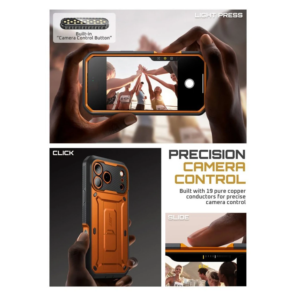 SUPCASE UNICORN BEETLE PRO iPhone 17 Pro készülékhez tok korall