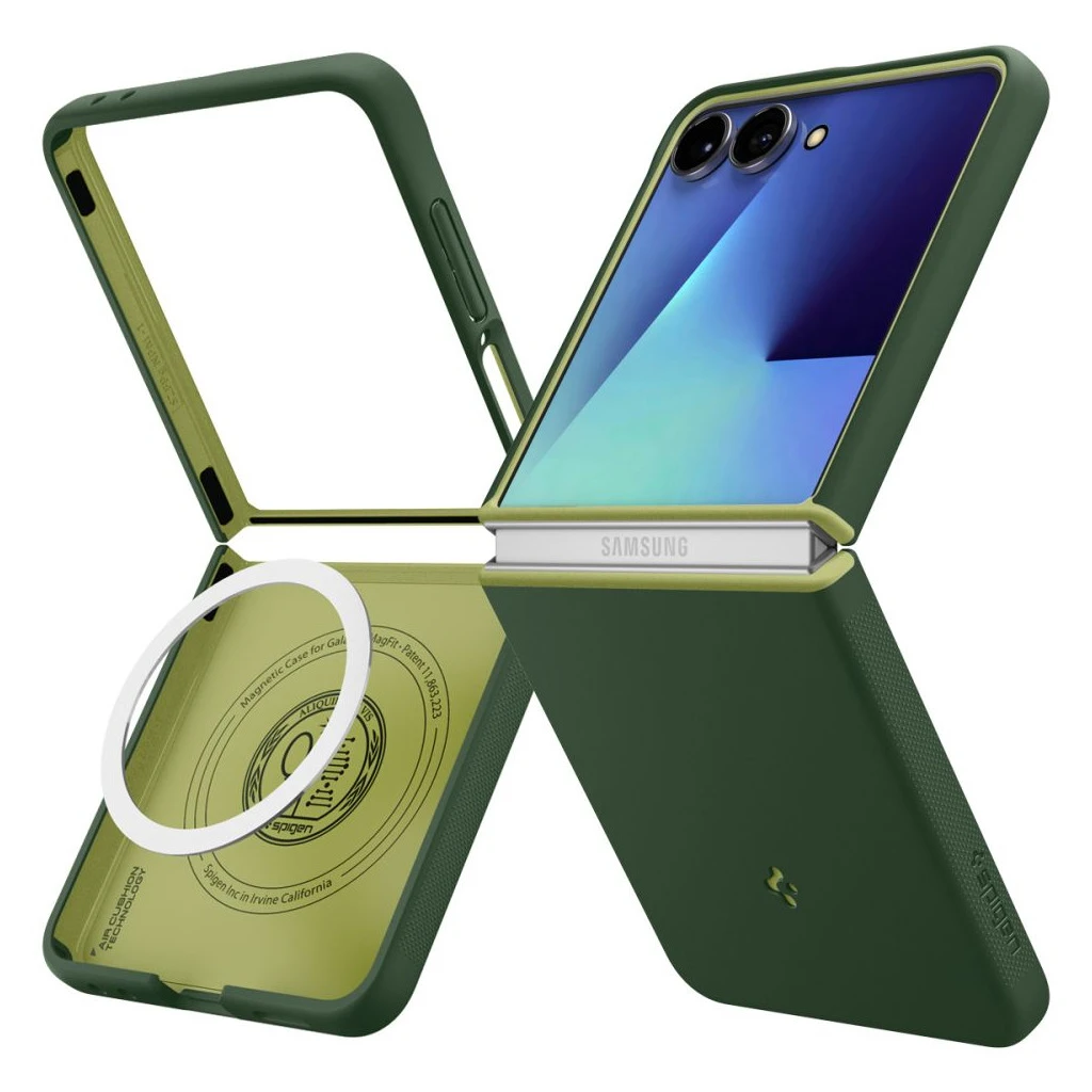 SPIGEN NANO POP MAG MAGSAFE Galaxy Z Flip 7 AVO készülékhez tok zöld