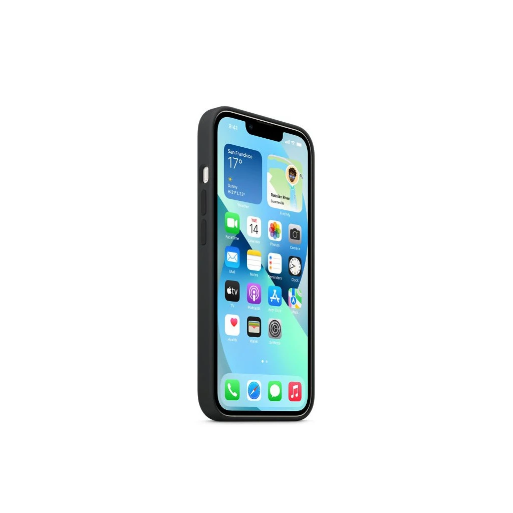 MM2A3ZM/A Apple Silicone Magsafe tok iPhone 13 készülékhez fekete