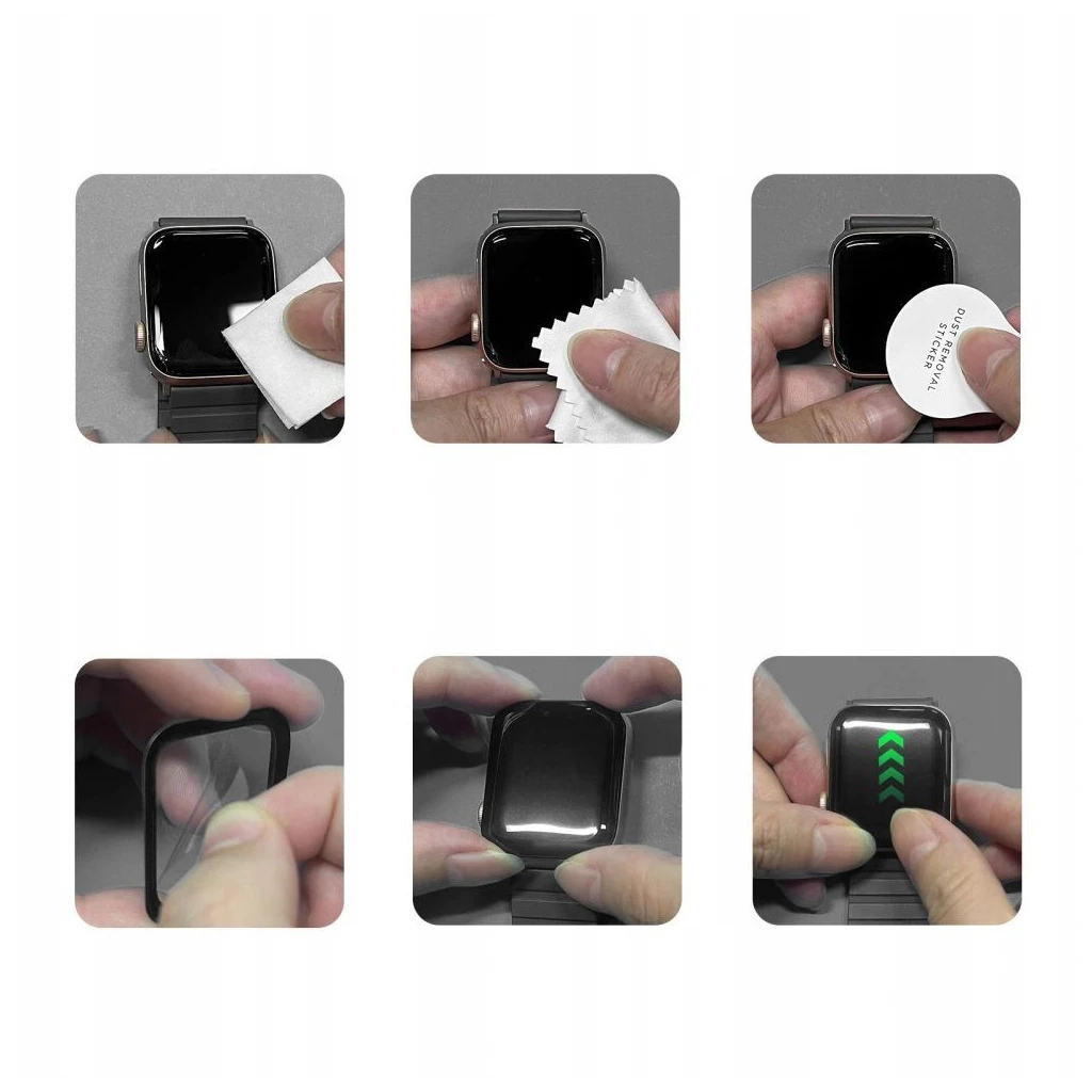 Hibrid üveg TECH-PROTECT GLASS FLEX+ 2-PACK APPLE WATCH 4/5/6/SE 1/2/3 (44MM) készülékhez fekete