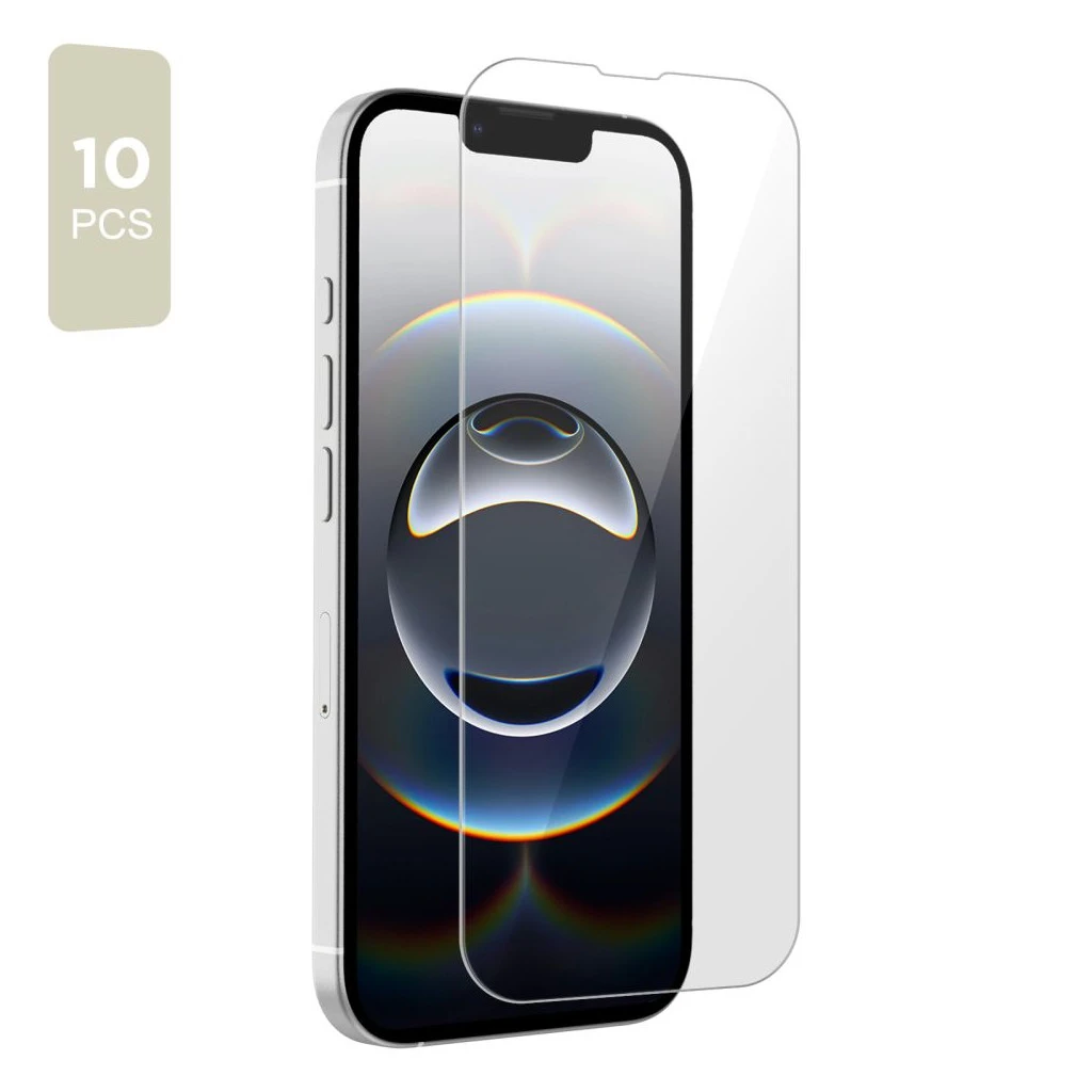 Védőüveg Tech-Protect Bundle 10 db iPhone 13 / 13 Pro / 14 / 16E készülékhez átlátszó