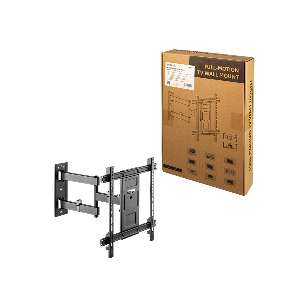 Logilink TV fali tartó, 32-70″, dönthető, forgatható, max. 50 kg