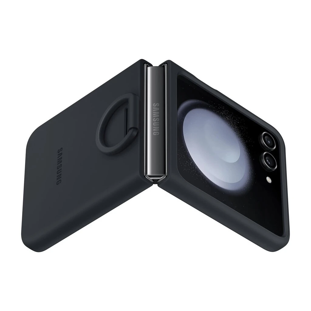 EF-PF731TNE Samsung szilikon tok gyűrűvel Galaxy Z Flip 5 készülékhez indigó