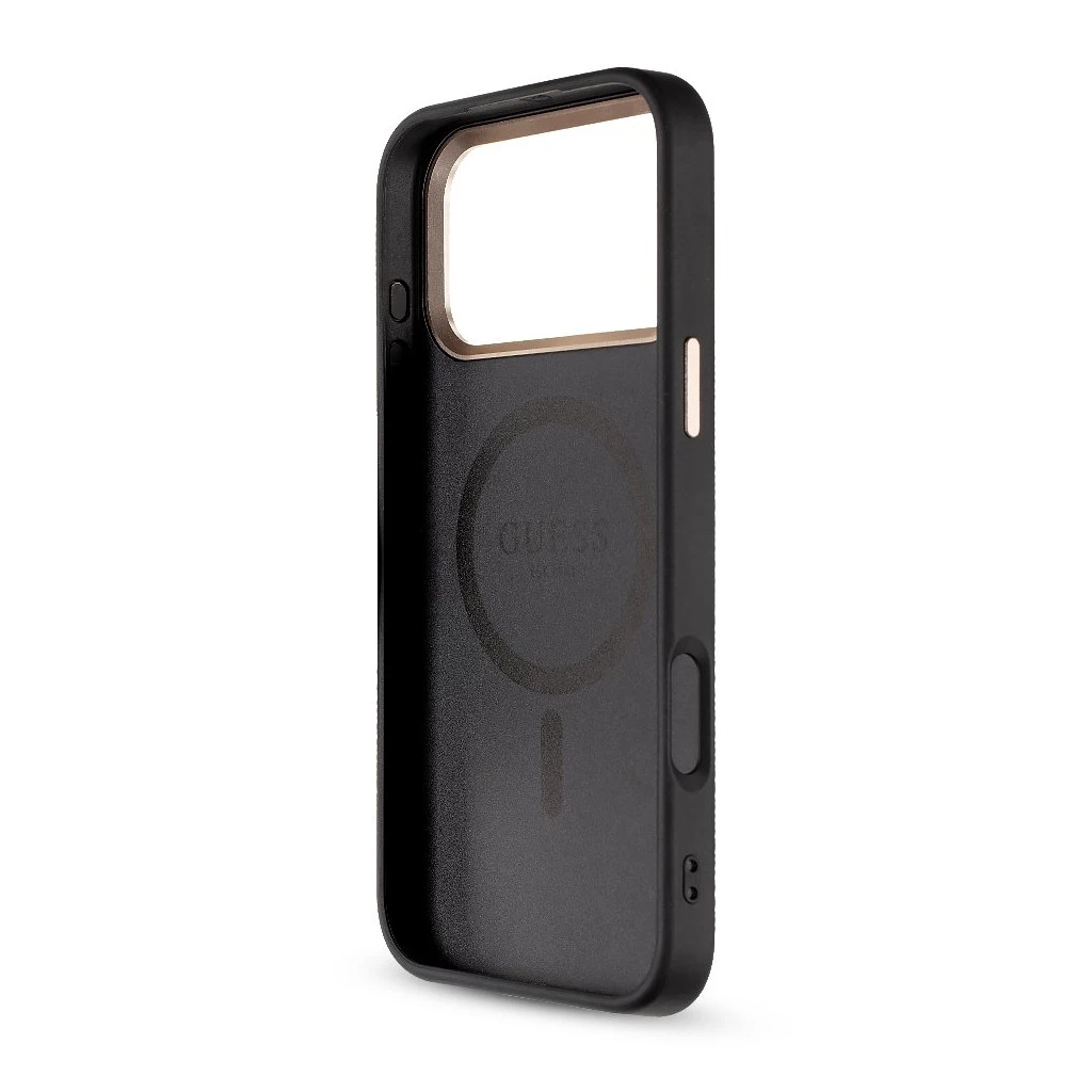 Guess PU 4G MagSafe Strap Limited Edition of 299 tok iPhone 17 Pro Max készülékhez fekete