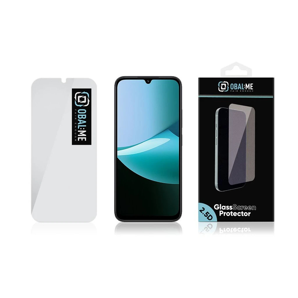 OBAL:ME 2.5D üveg kijelzővédő Xiaomi Redmi 15C 4G/5G készülékhez átlátszó