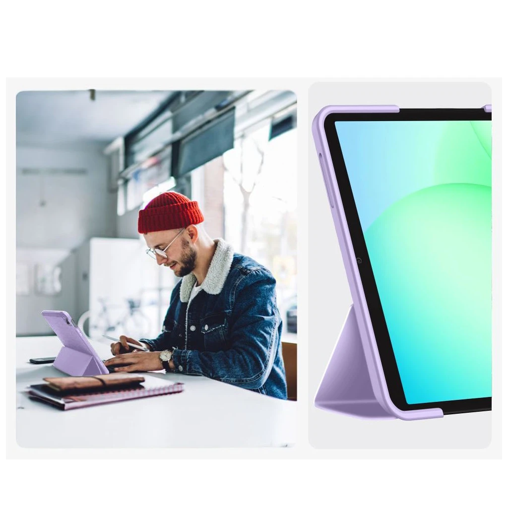 TECH-PROTECT SMARTCASE tok a GALAXY TAB A9+ / A11+ PLUS 11.0 (X210 / X215 / X216 / X230 / X235 / X236) készülékhez lila