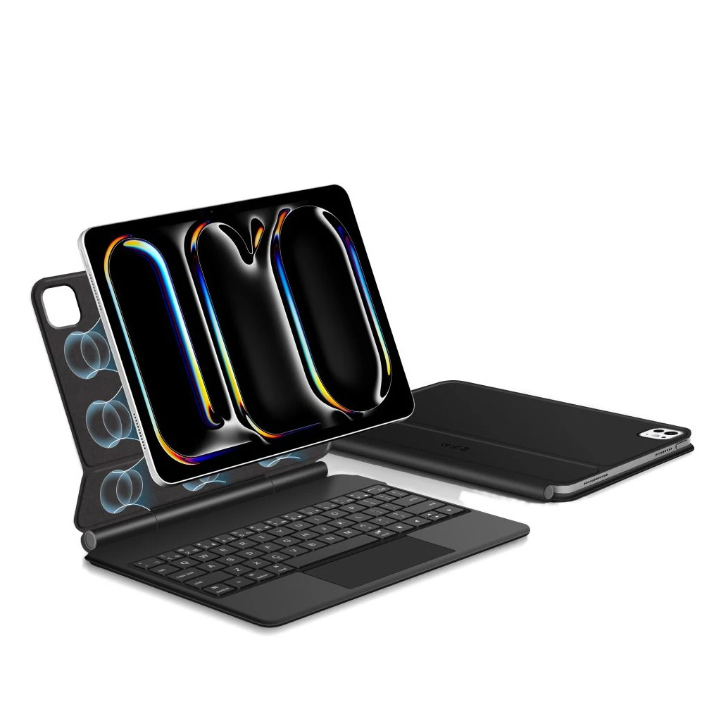 TECH-PROTECT SMARTCASE MÁGNÉSES + BILLENTYŰZET iPad Pro 11” készülékhez 5 / 6 2024-2025 fekete