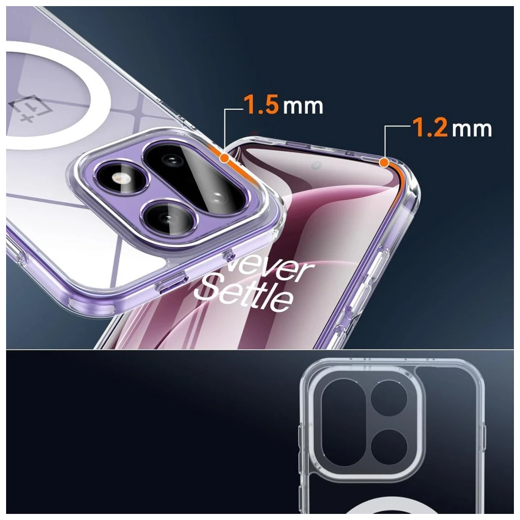TECH-PROTECT FLEXAIR HYBRID MAGSAFE tok ONEPLUS 15 készülékhez átlátszó
