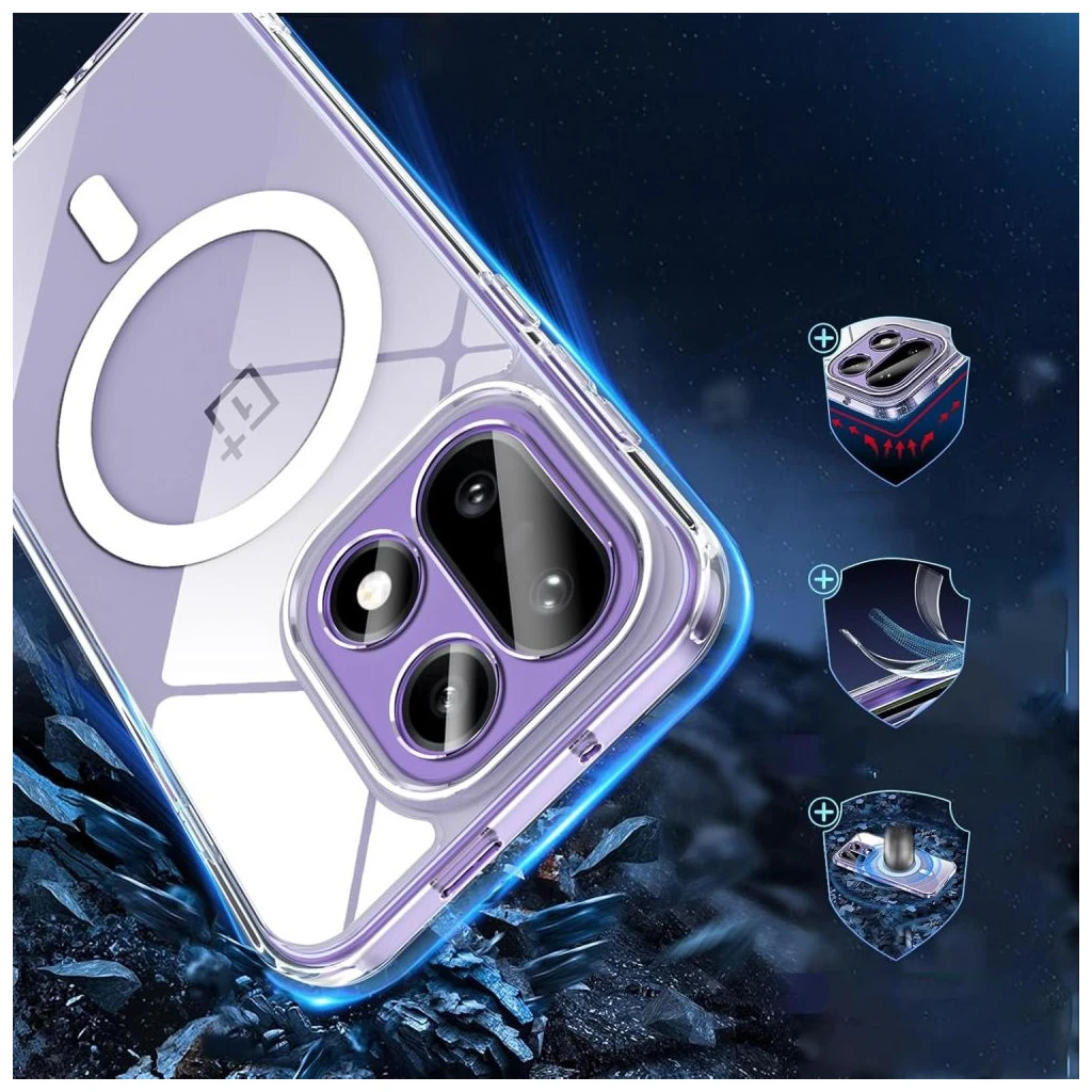 TECH-PROTECT FLEXAIR HYBRID MAGSAFE tok ONEPLUS 15 készülékhez átlátszó