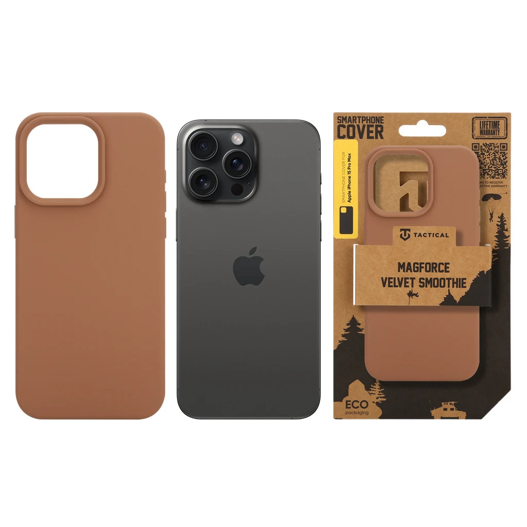 Tactical MagForce Velvet Smoothie tok Apple iPhone 15 Pro Max készülékhez Moucha Moose