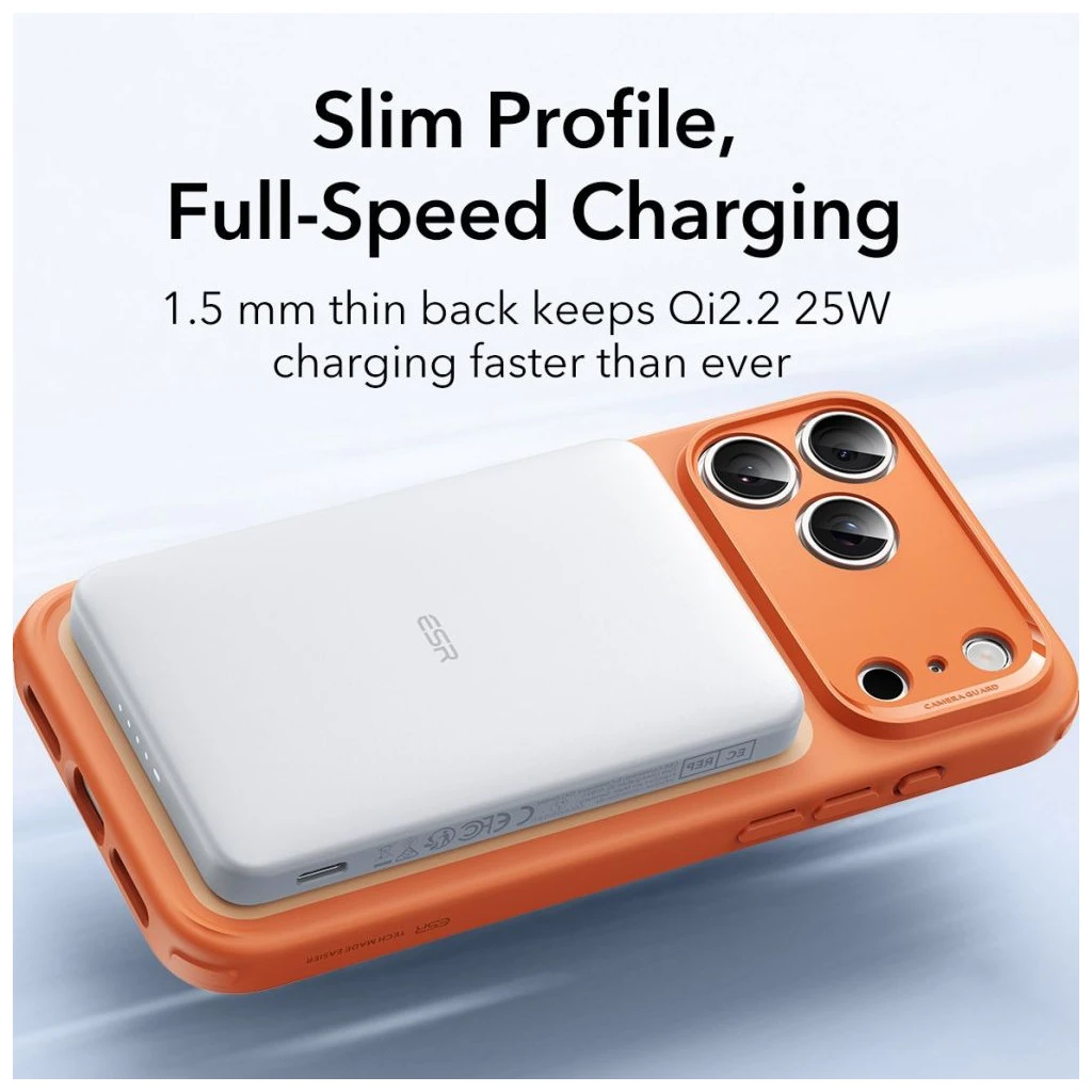 ESR CLASSIC HYBRID MAGSAFE tok iPhone 17 Pro készülékhez matított narancs