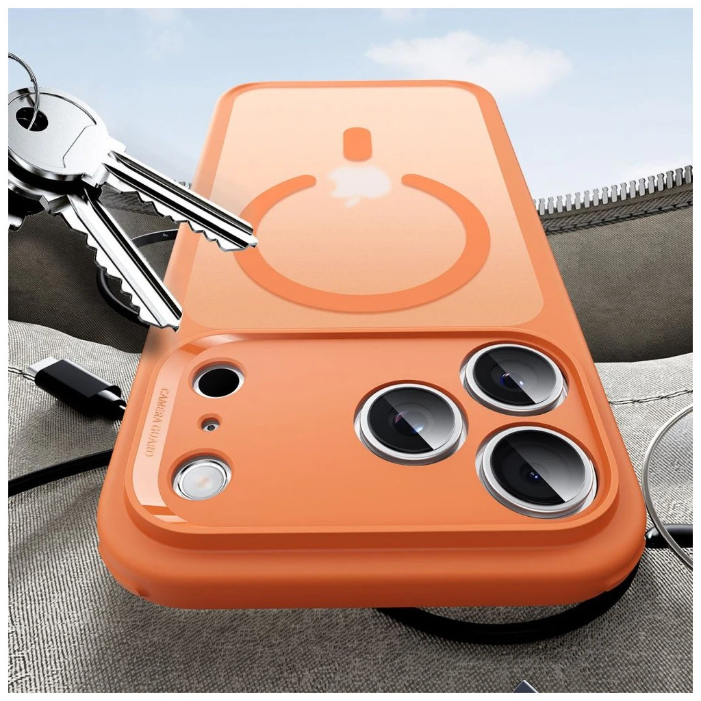 ESR CLASSIC HYBRID MAGSAFE tok iPhone 17 Pro készülékhez matított narancs