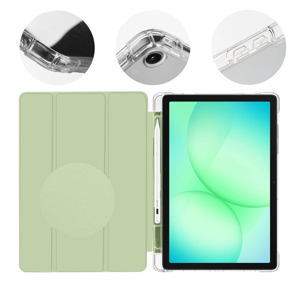 OBAL:ME MistyTab tok Samsung Galaxy Tab A11+ készülékhez világos zöld