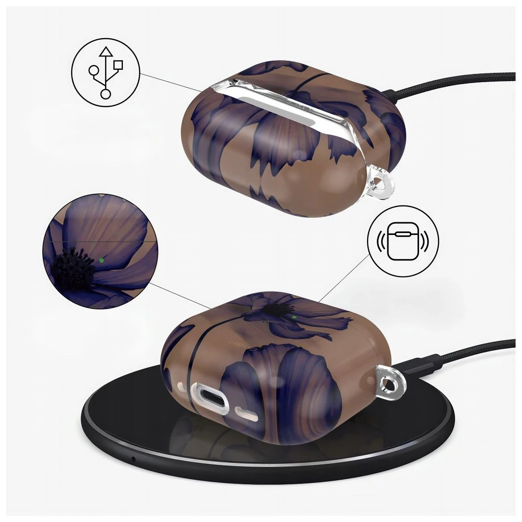 TECH-PROTECT LAMANO Apple AirPods 4 készülékhez tok Velvet fekete