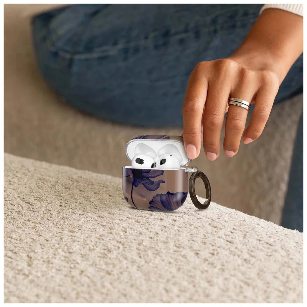 TECH-PROTECT LAMANO Apple AirPods 4 készülékhez tok Velvet fekete