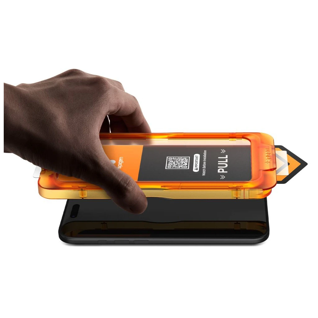 Spigen edzett üvegfólia ALM GLAS.TR SLIM 3-PACK iPhone 17 Pro készülékhez átlátszó