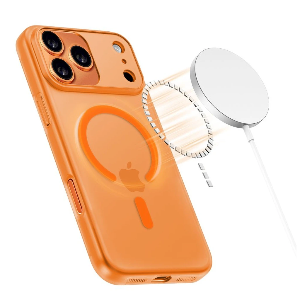 TECH-PROTECT MAGSLIM MAGSAFE iPhone 17 Pro készülékhez tok Matte / kozmikus narancs