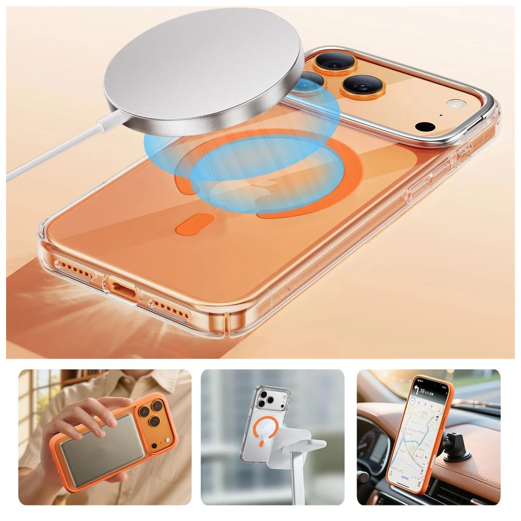 TECH-PROTECT MMP-200 mágneses MAGSAFE gyűrű kozmikus narancssárga