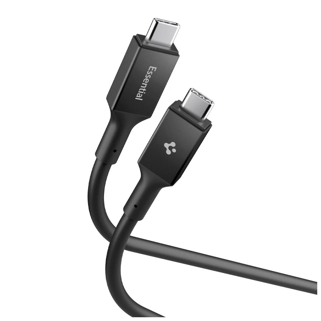 SPIGEN EB24012CC ESSENTIAL TYPE-C kábel 240W 120CM fekete
