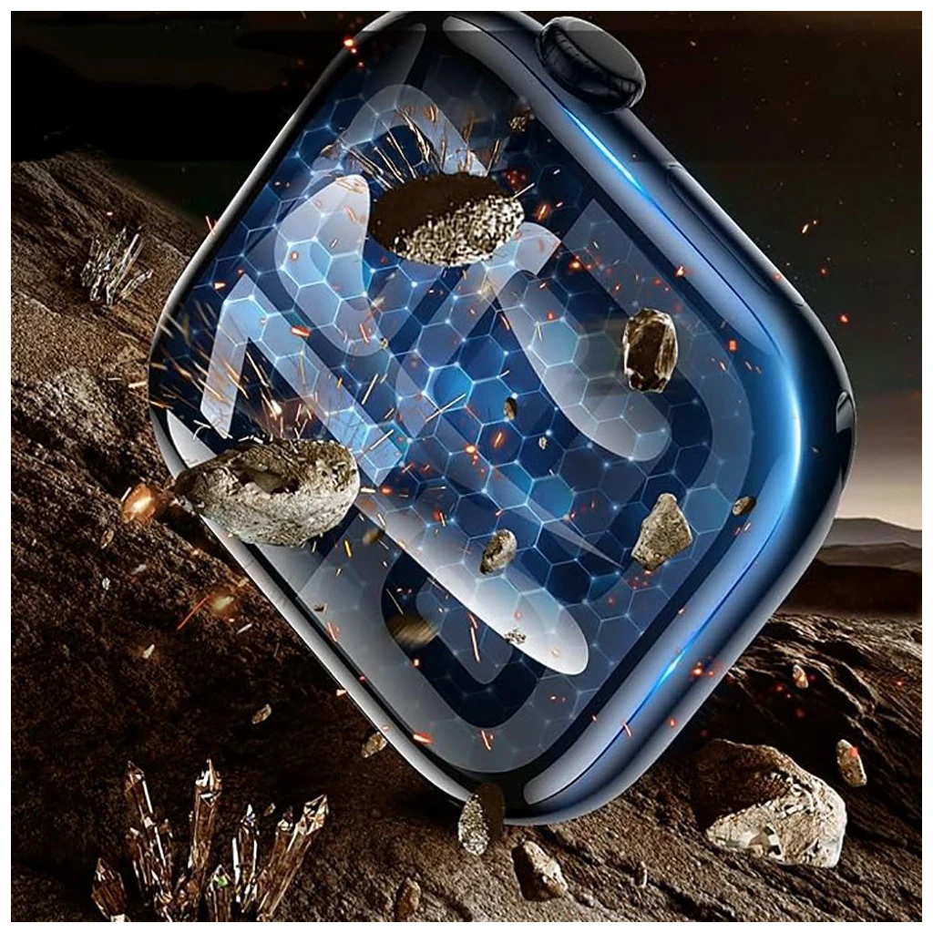 Hibrid üvegfólia TECH-PROTECT EASY SET FLEX+ 3-PACK Apple Watch 4 / 5 / 6 / SE 1 / 2 / 3 (40MM) készülékhez fekete