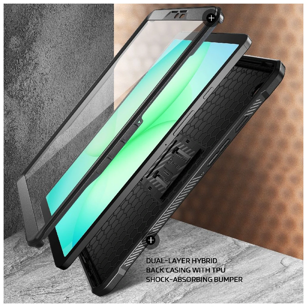 SUPCASE UNICORN BEETLE PRO tok a GALAXY TAB A11 8.7 X133 / X135 készülékhez fekete