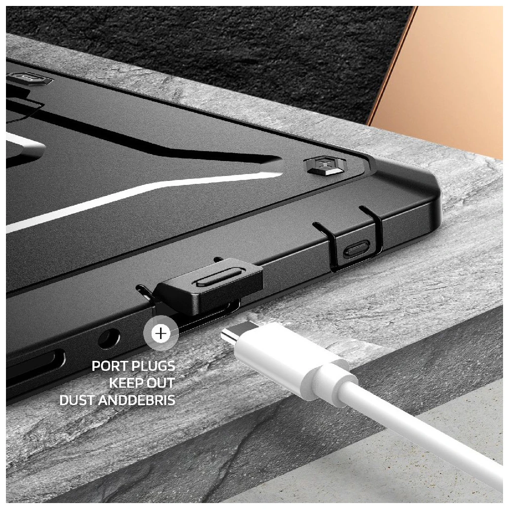 SUPCASE UNICORN BEETLE PRO tok a GALAXY TAB A11 8.7 X133 / X135 készülékhez fekete