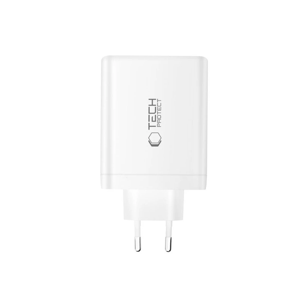TECH-PROTECT NC120W-GAN 4-PORT hálózati töltő PD 120W / QC3.0 fehér