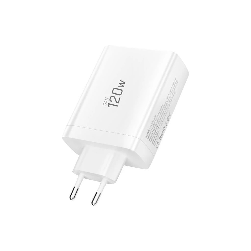 TECH-PROTECT NC120W-GAN 4-PORT hálózati töltő PD 120W / QC3.0 fehér