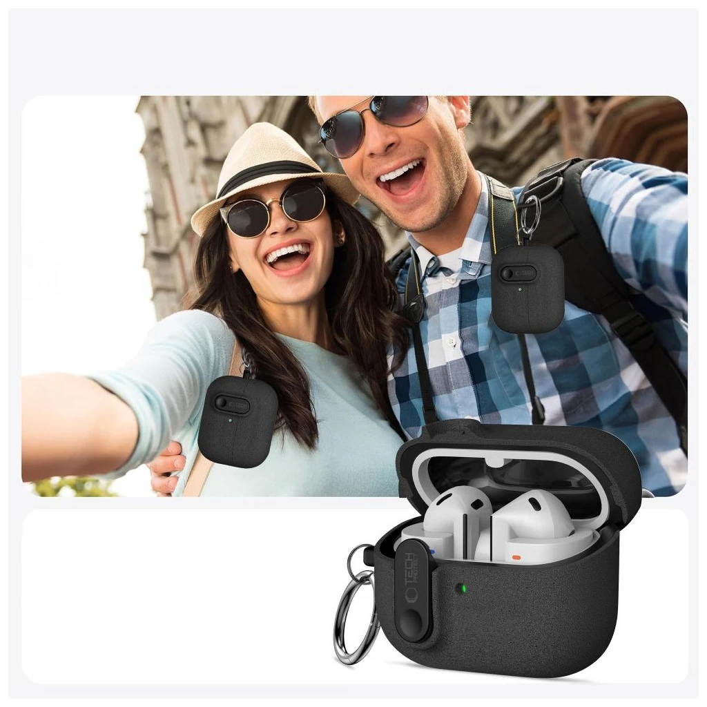 TECH-PROTECT SLIM HOOK Samsung Galaxy Buds 3/3 FE/3 Pro készülékhez fekete