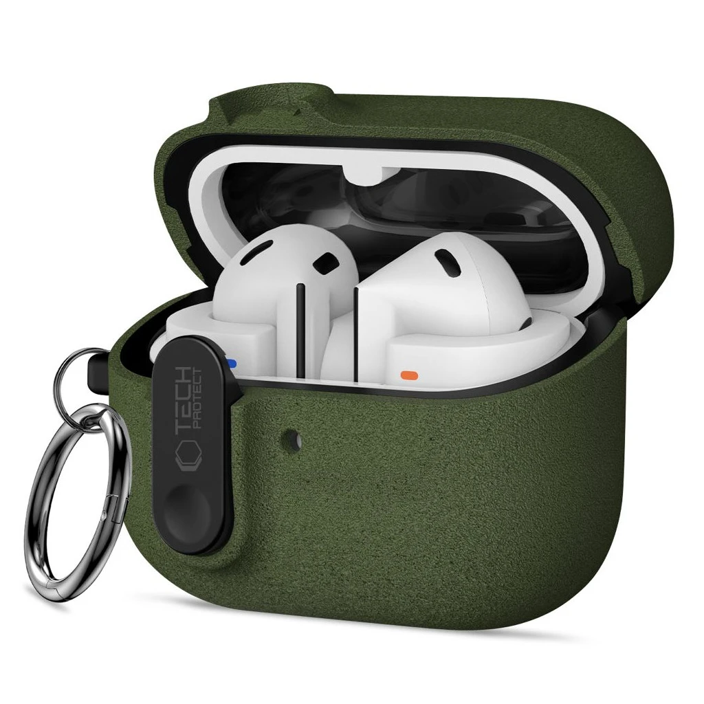 TECH-PROTECT SLIM HOOK Samsung Galaxy Buds 3 / 3 FE / 3 Pro készülékhez olívzöld