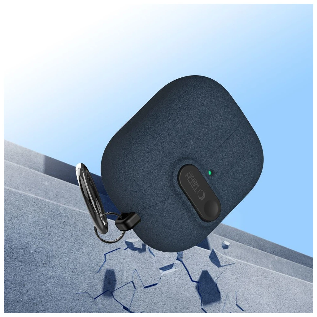 TECH-PROTECT SLIM HOOK védőtok SAMSUNG GALAXY BUDS 3 / 3 FE / 3 PRO készülékhez, fluffy kék