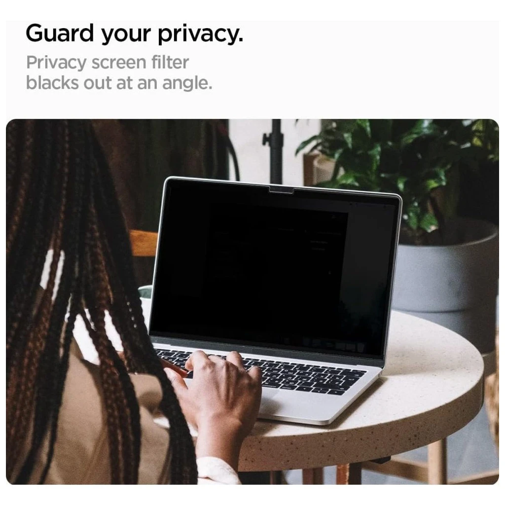 SPIGEN Safe View MacBook Pro 14 Privacy kijelzővédő M1 / M2 / M3 / M4 / M5 2021-2025 készülékhez
