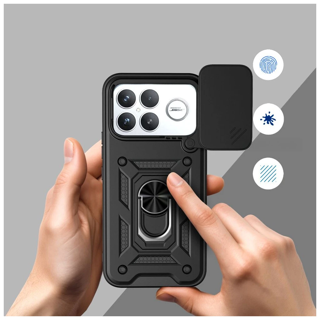 TECH-PROTECT CAMSHIELD PRO Xiaomi POCO F8 Ultra készülékhez kameralencse védő fekete