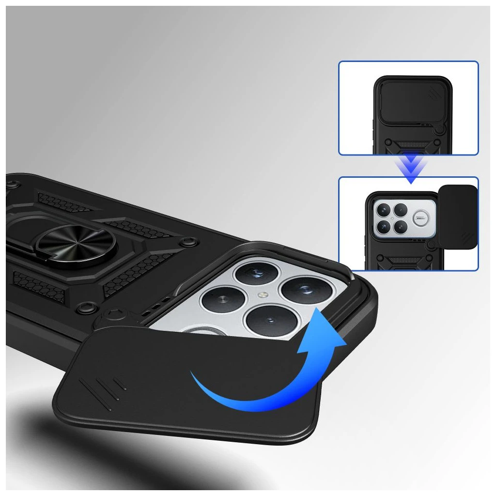 TECH-PROTECT CAMSHIELD PRO Xiaomi POCO F8 Ultra készülékhez kameralencse védő fekete