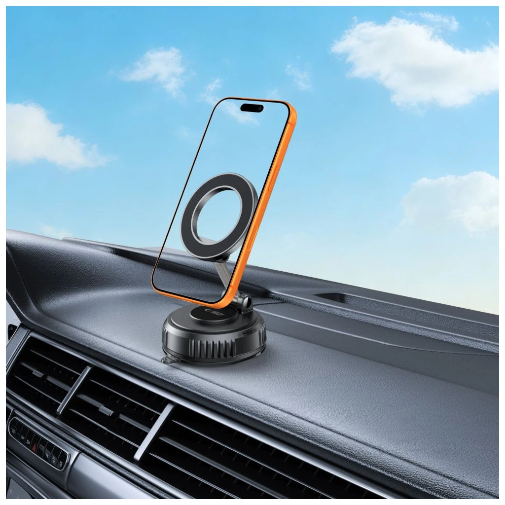 TECH-PROTECT N61 Magnetic MagSafe szélvédő és műszerfal autós tartó fekete