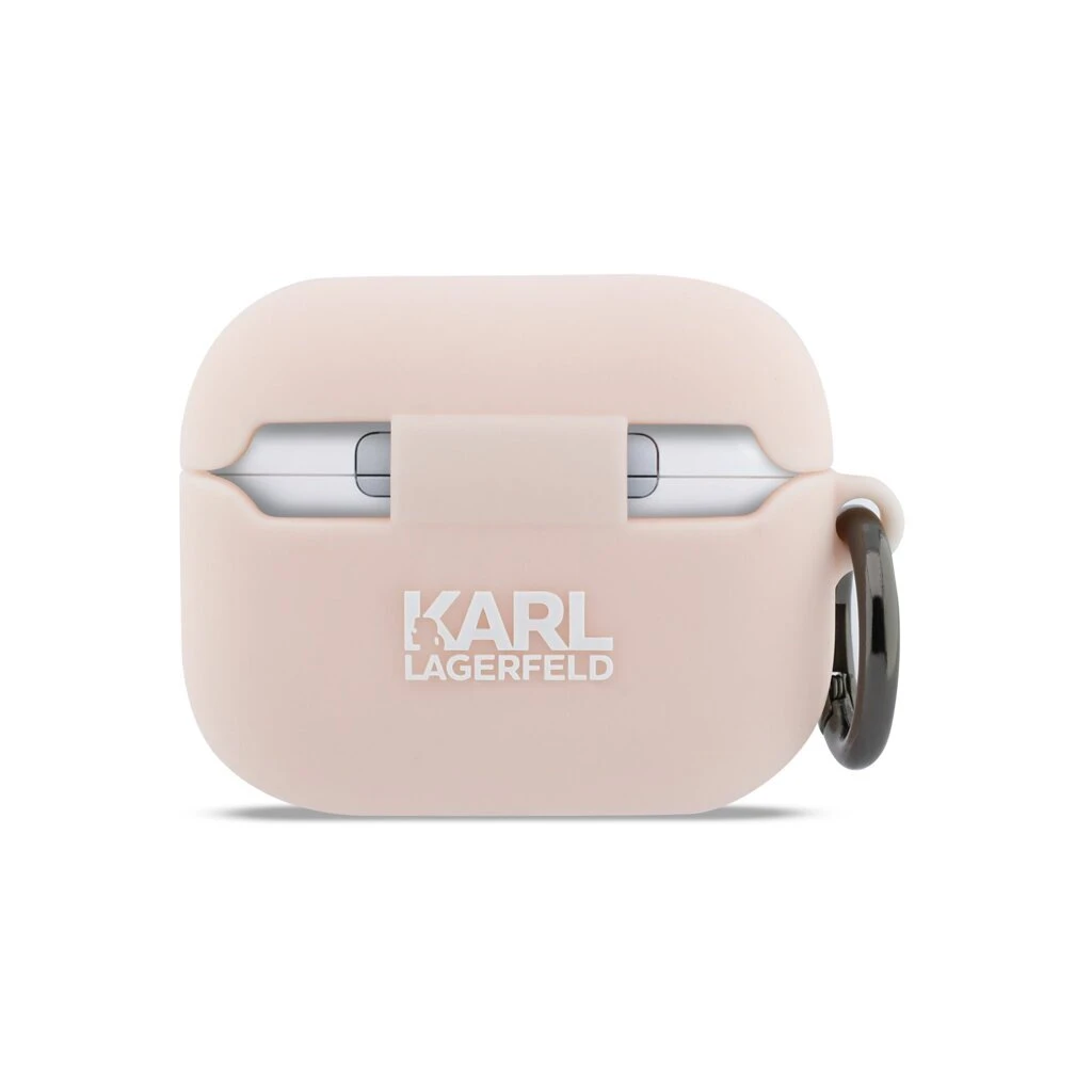 Karl Lagerfeld 3D Logo NFT Choupette Head szilikon tok for AirPods Pro 3 készülékhez rózsaszín