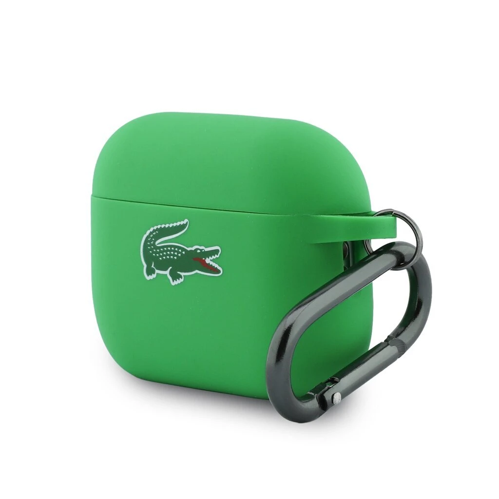 Lacoste Liquid Silicone Croc Logo tok AirPods Pro 3 készülékhez zöld