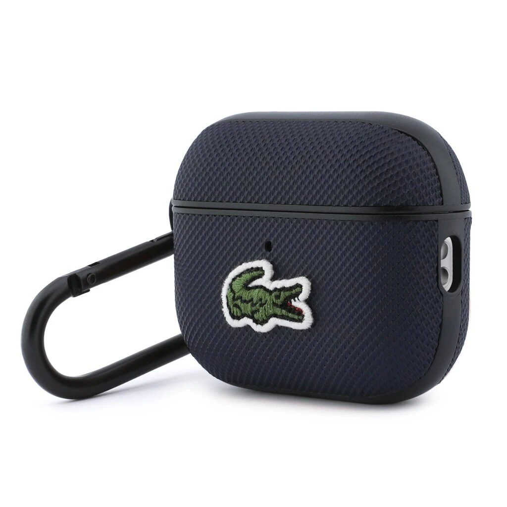Lacoste Petit Pique Croc Logo Patch tok AirPods Pro 3 készülékhez kék
