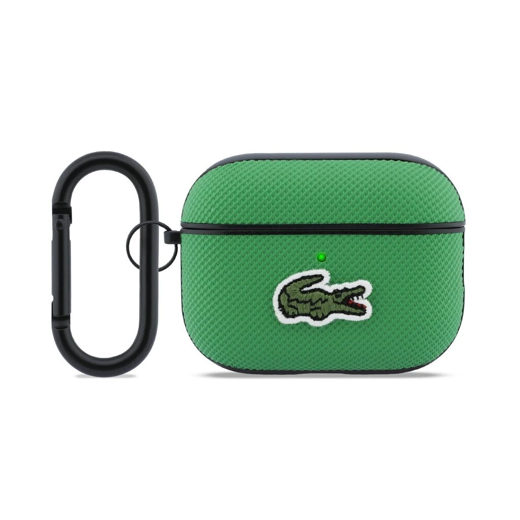 Lacoste Petit Pique Croc Logo Patch tok AirPods Pro 3 készülékhez zöld