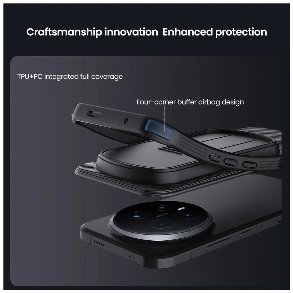 Nillkin CamShield PRO kemény tok Honor Magic 8 Pro készülékhez fekete