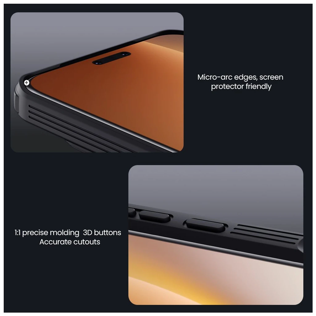 Nillkin CamShield PRO kemény tok Honor Magic 8 Pro készülékhez fekete